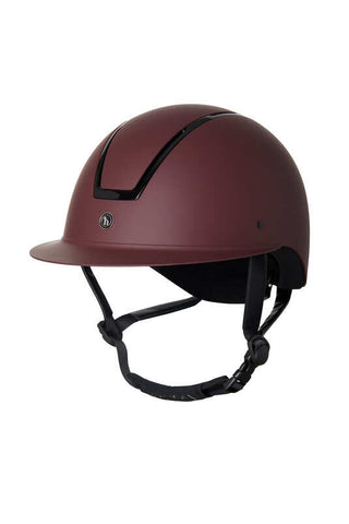 Horze Noir Riding Helmet with Shiny Frame & Sun Visor