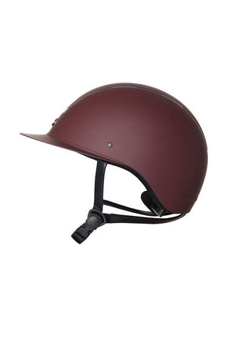 Horze Noir Riding Helmet with Shiny Frame & Sun Visor